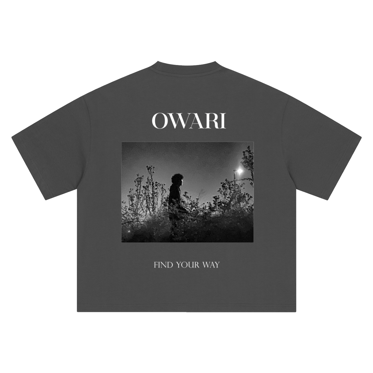 Premium Dark Grey OWARI Graphic Tee